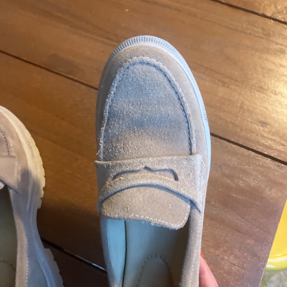 Platform suede loafers - Picture 4 of 5